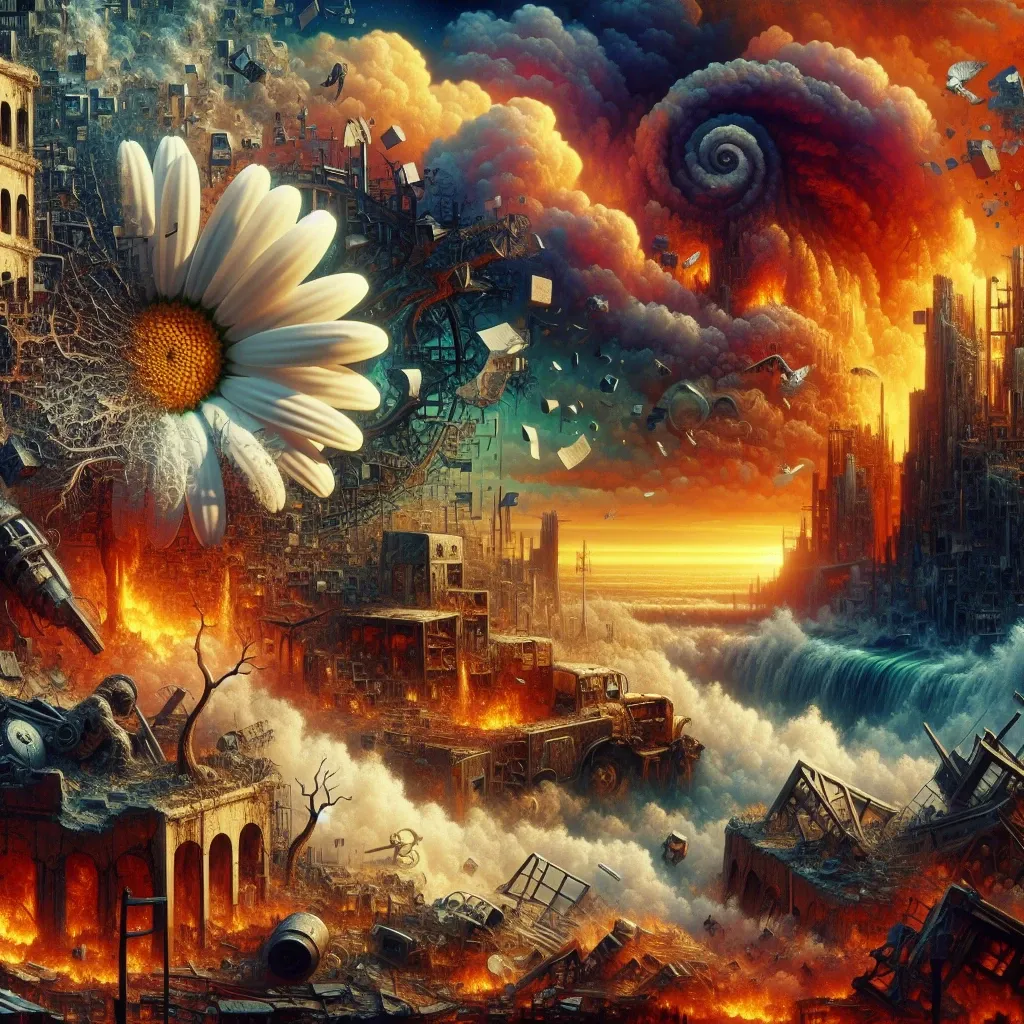 The Ethereal Chaos: Visualizing Apocalyptic Dreams