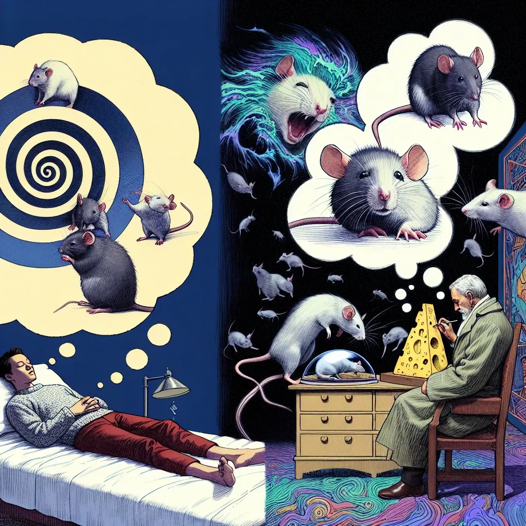 Interpreting the enigmatic presence of rats in dreams and their connection to the subconscious.