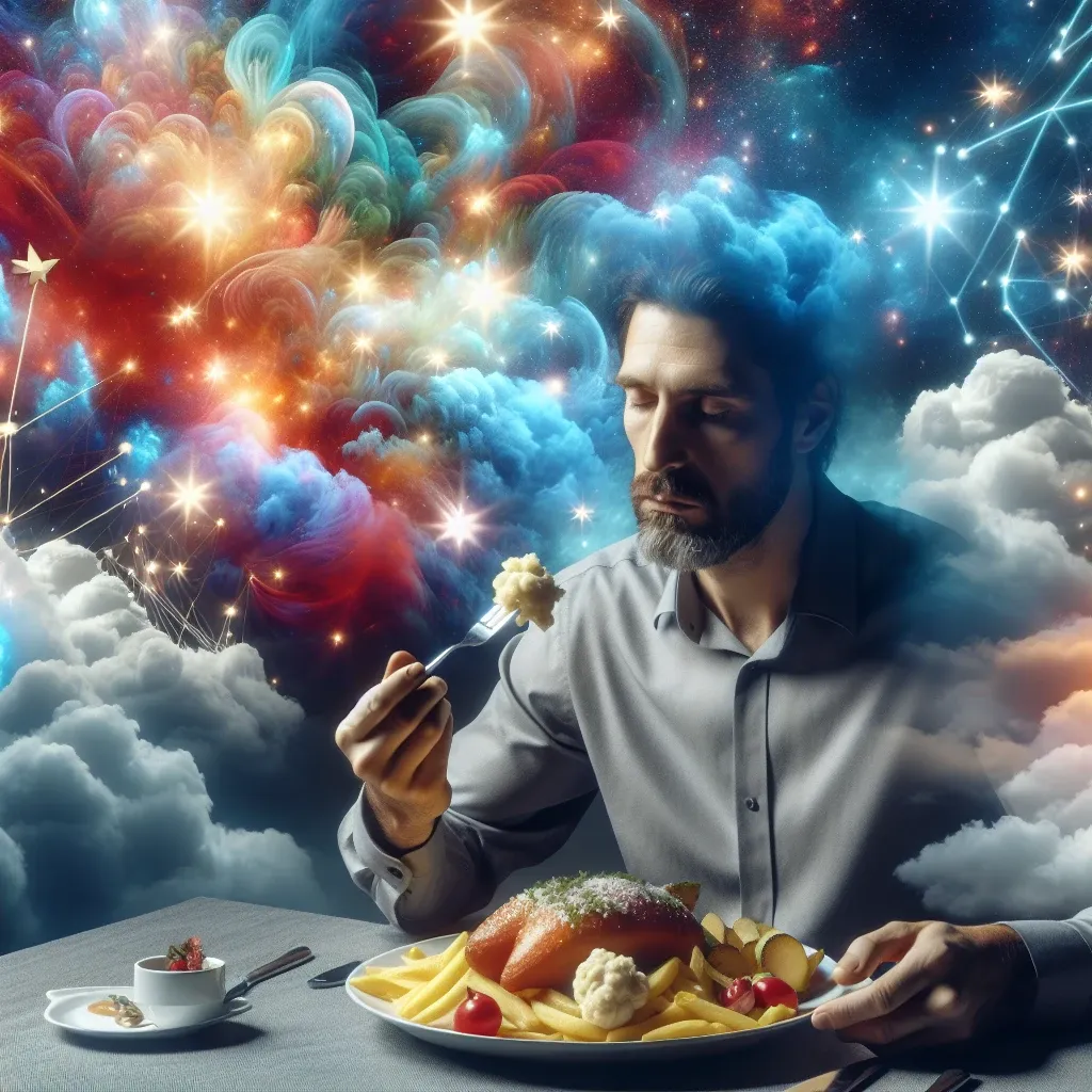 Illustration of eating in a dream from a biblical perspective