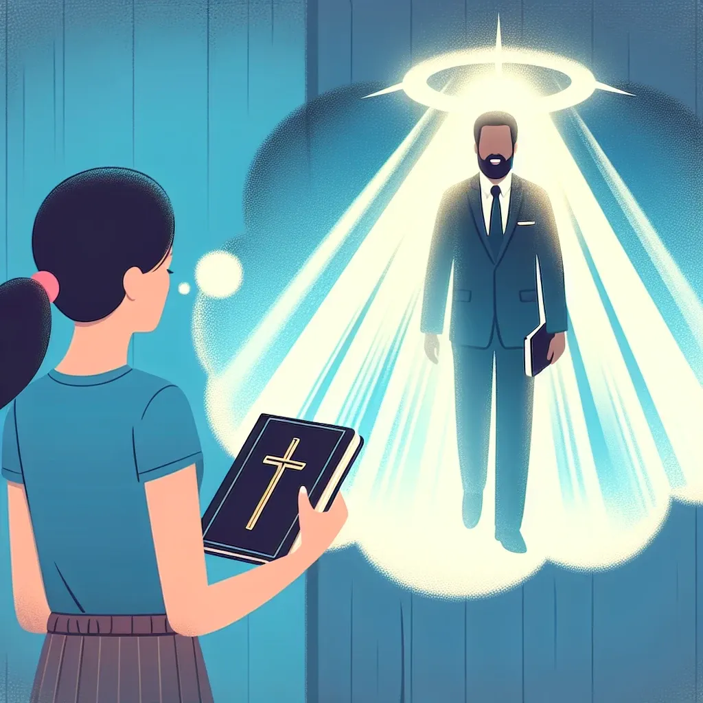 Illustration of a dream with a pastor