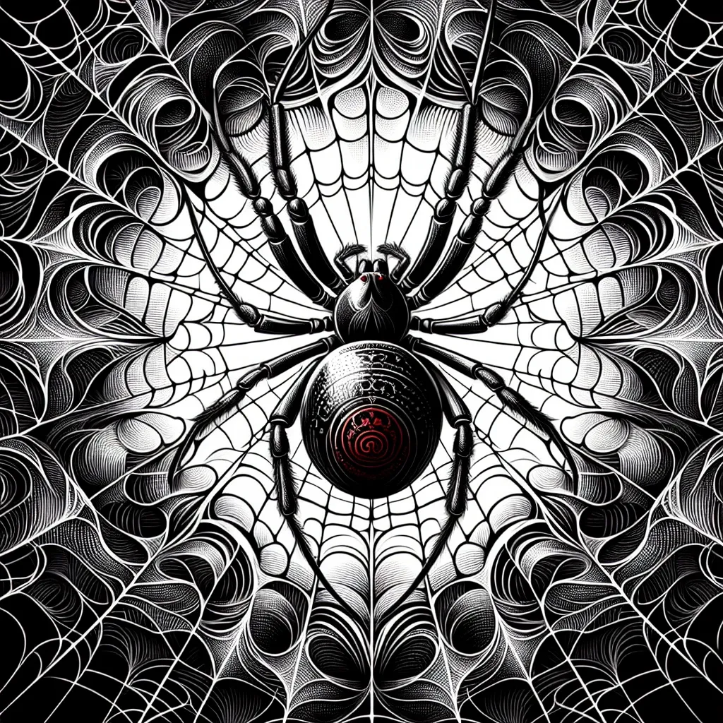 Black widow spider in a dream