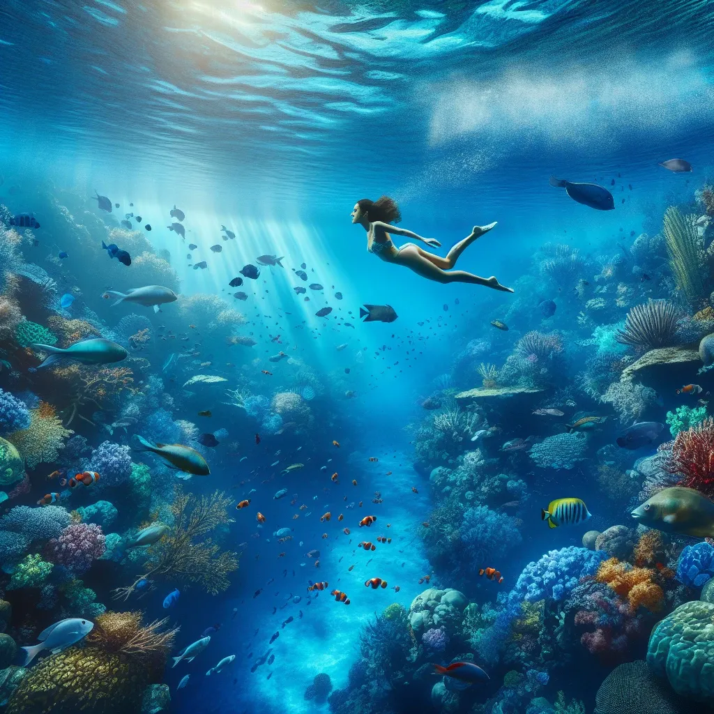 Exploring the depths of the subconscious mind through swimming in dreams.