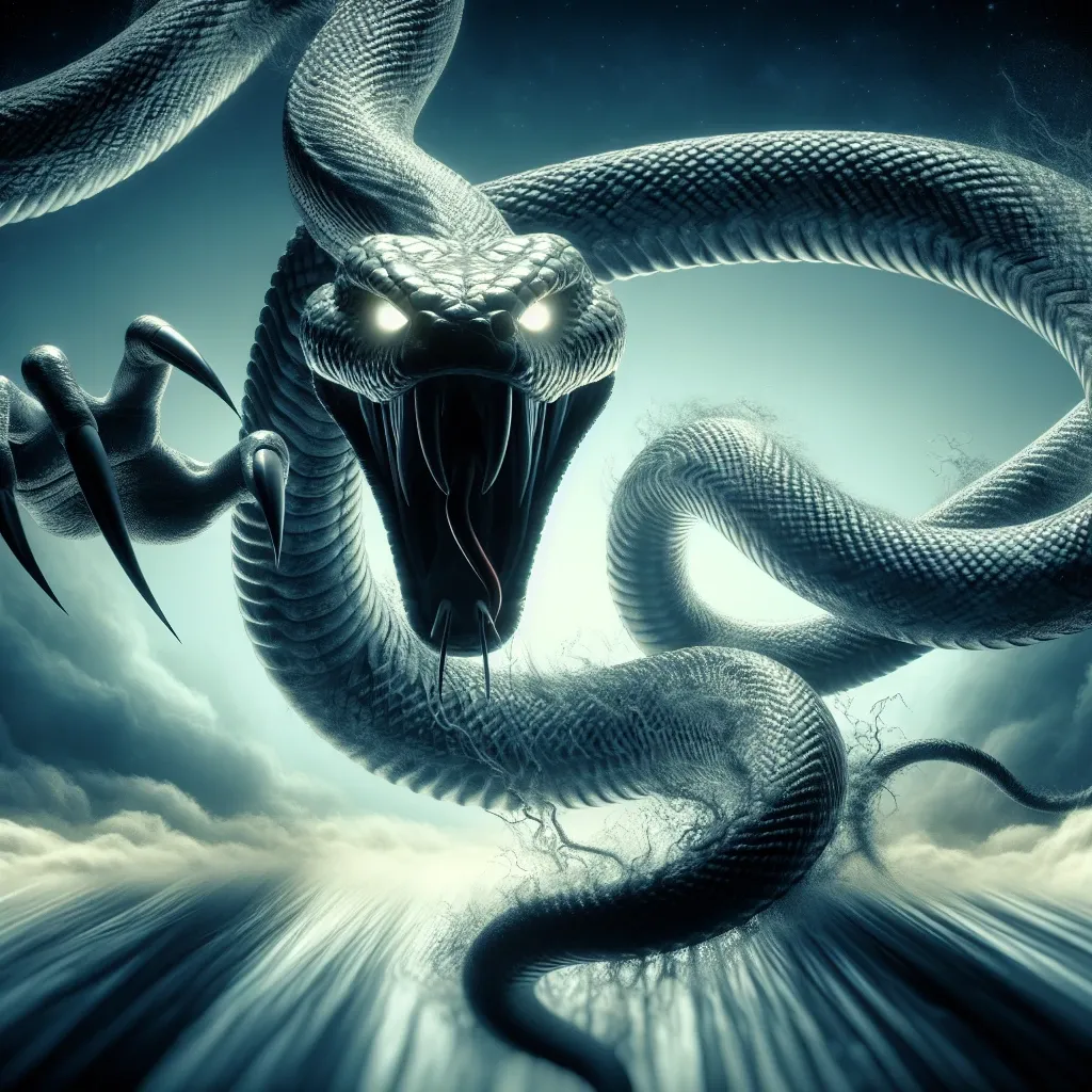Illustration of a snake ready to strike