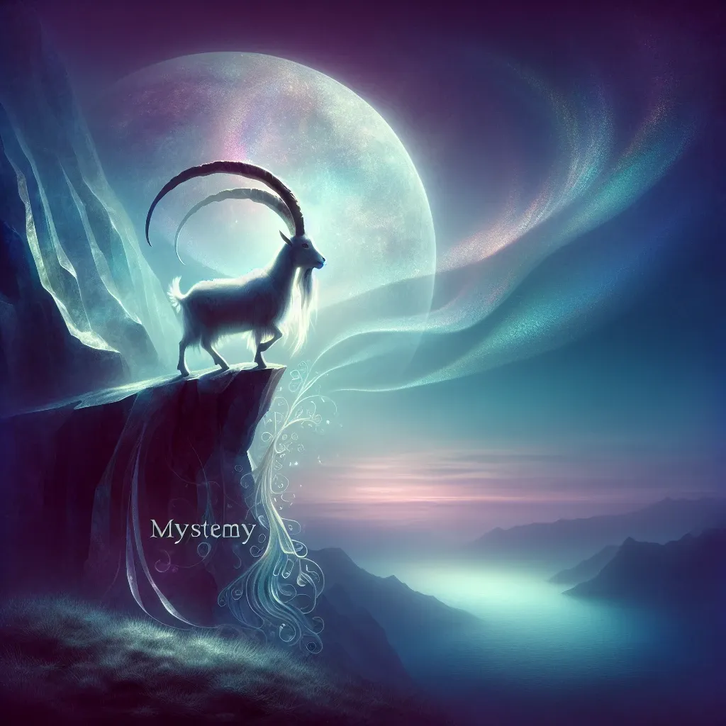 Illustration of a mystical goat in a dream
