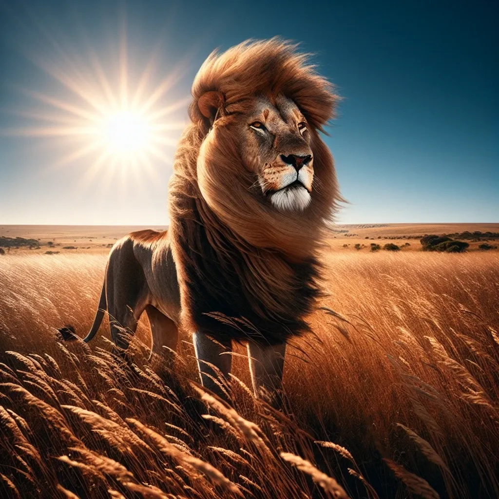 The symbolic significance of seeing a lion in a dream.