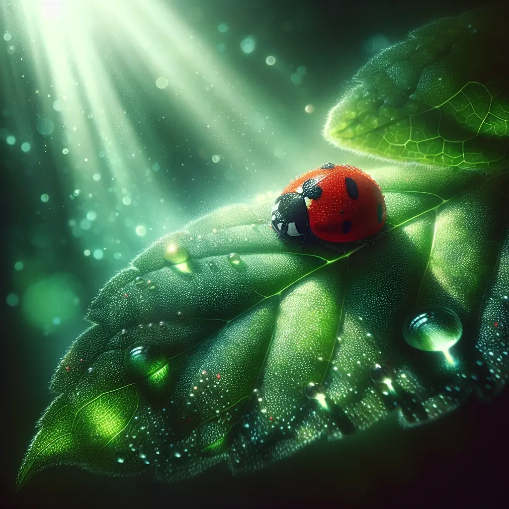 Illustration of a ladybug in a dream