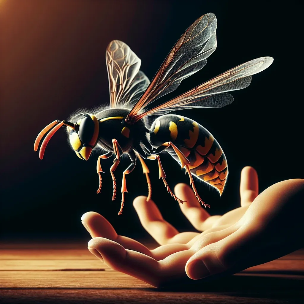 Illustration of a wasp in a dream