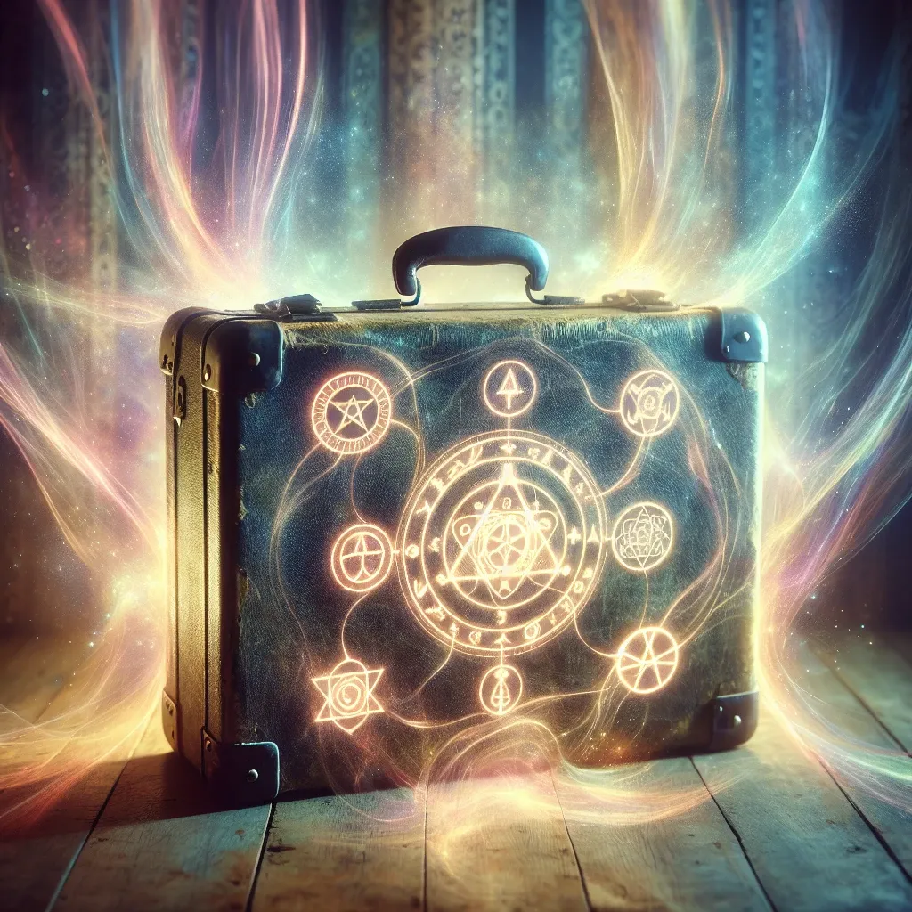 Illustration of a suitcase in a dream