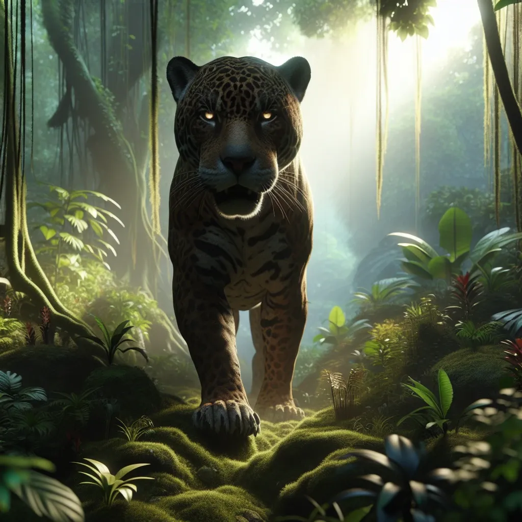Image of a jaguar in its natural habitat