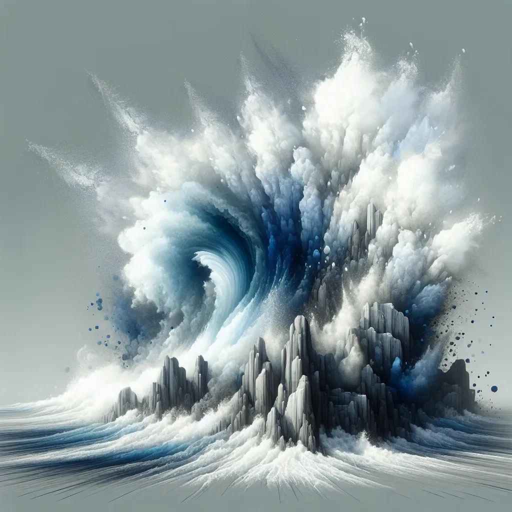 Big waves in dreams symbolize powerful emotions and subconscious forces.