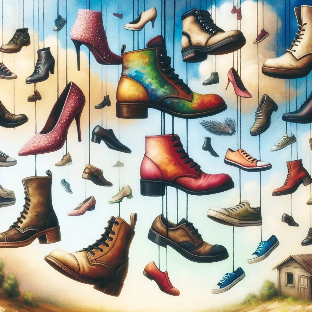 Illustration of shoes in a dream