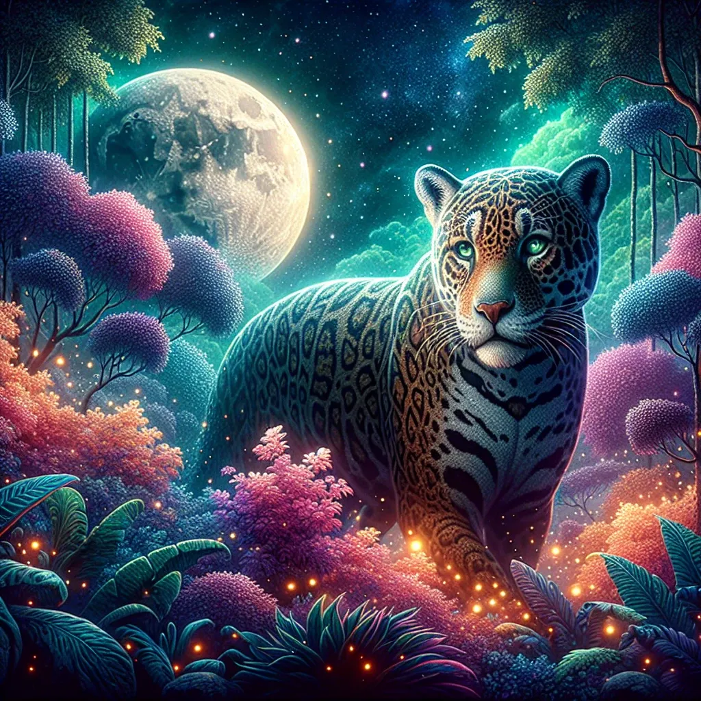 Illustration of a jaguar in a dream